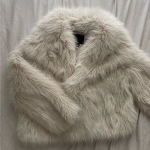 Zara Short Faux Fur Coat